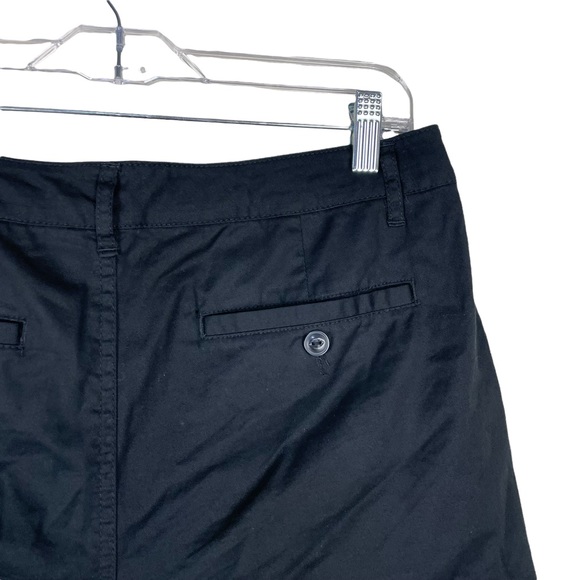 ASOS High-rise Button Fly Black Cotton Blend Business Casual Shorts Size 12 - Picture 14 of 14